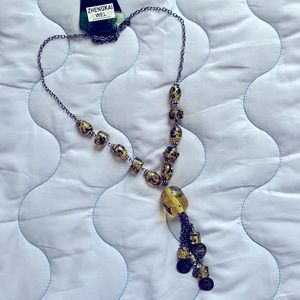 Yellow Beaded Resin Costume Jewelry